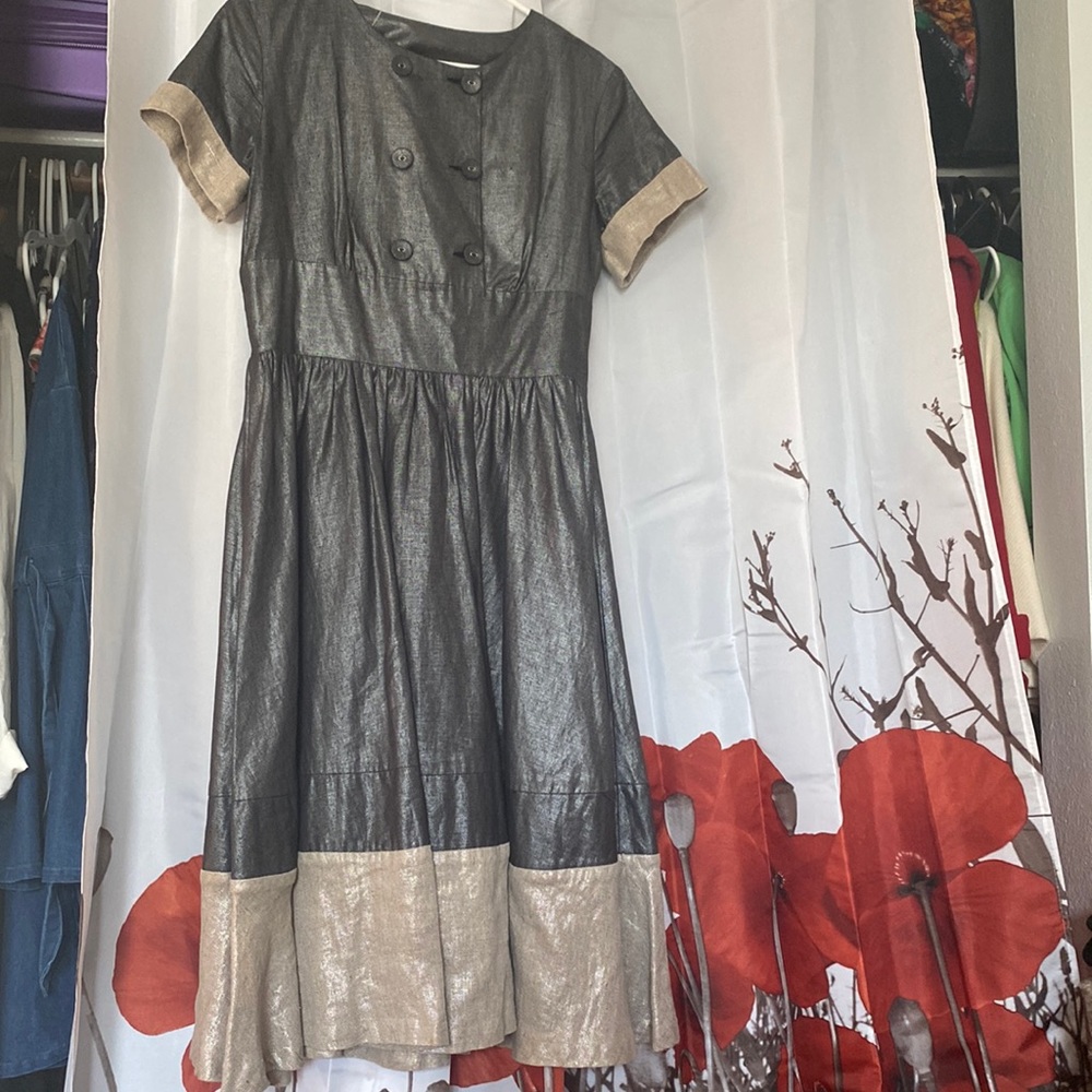 Population Unique Shiny Rustic Style Dress size 8 on label fits like a 6.